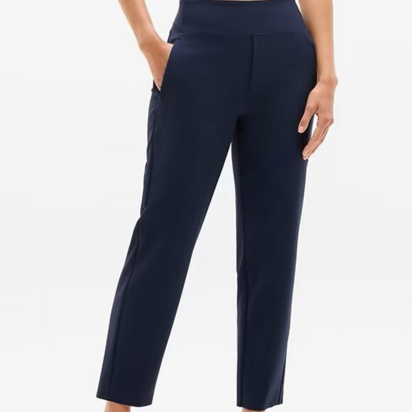 Navy Athleta Endless High Rise Pants Size 6 - Picture 1 of 13